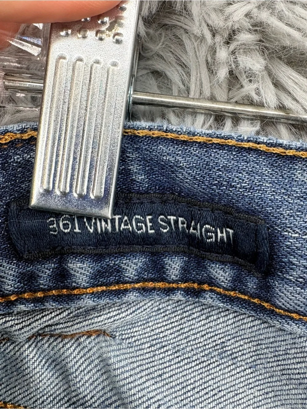 Lucky Jeans Mens 34 361 Vintage Blue Straight Leg Mid Rise Medium Wash Relaxed